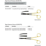 PADGETT KAYE-FREEMAN Scissors, 7" (178mm), Ceramic Coated Tungsten Carbide and SuperCut, curved, blunt flat tips. MPN: PM-21SC710CTC - Image 2