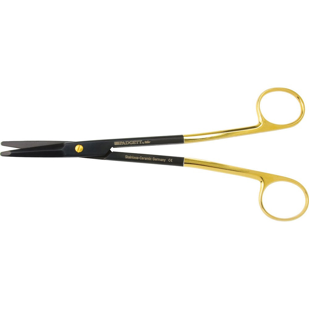 PADGETT Gorney-Freeman Ceramic Scissors, SuperCut, Tungsten Carbide, Straight, Blunt Flat Tips, L= 7-1/4". MPN: PM-21SC716CTC