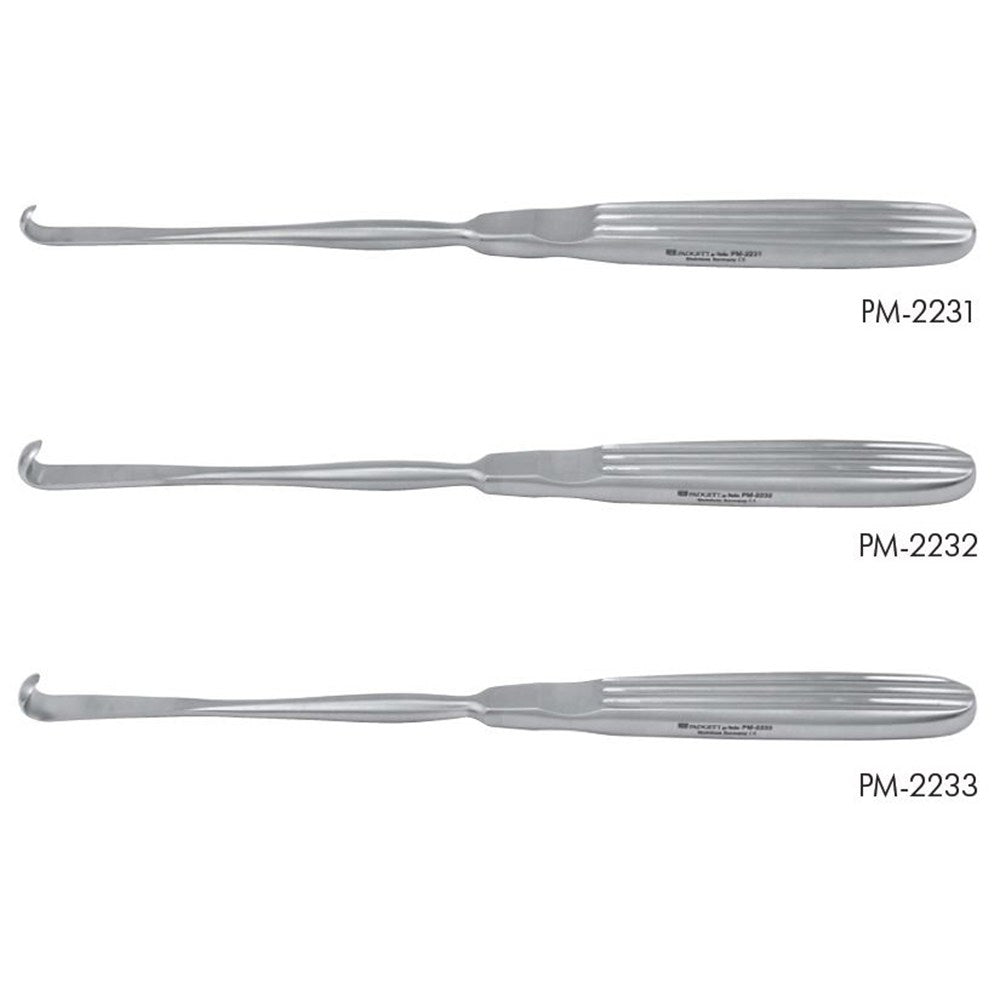 PADGETT Obwegeser Mandibular Periosteal Stripper, 8" (203mm), 7mm Tip, J-hook. MPN: PM-2232