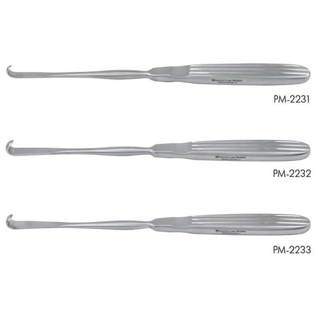 PADGETT Obwegeser Mandibular Periosteal Stripper, 8" (203mm), 9mm Tip, J-hook. MPN: PM-2233