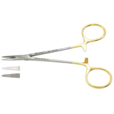 PADGETT Halsey Needle Holder, 5¼" (13.3 cm), Smooth Jaws, Tungsten Carbide, Left-Handed. MPN: PM-2415LH