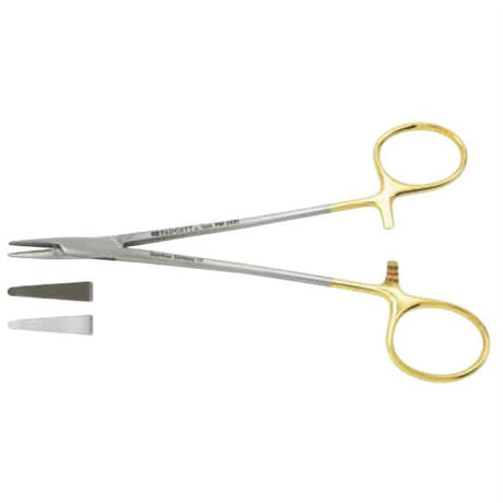 PADGETT DeBakey Microvascular Needle Holder, 5⅞" (15 cm), Serrated Jaws, Tungsten Carbide. MPN: PM-2431