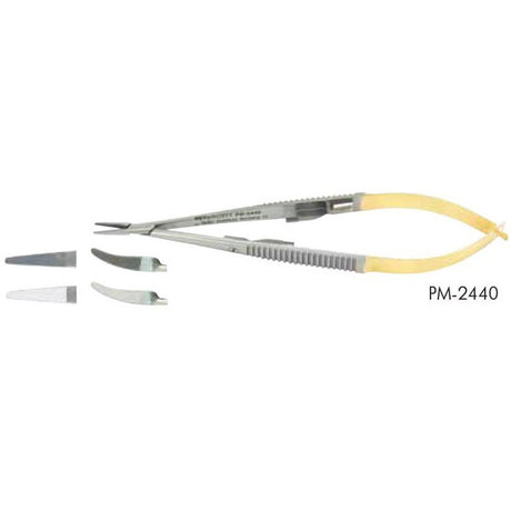 PADGETT Castroviejo Needle Holder, 8½" (21.6 cm), Straight, Smooth Jaws, with Lock, Tungsten Carbide. MPN: PM-2447