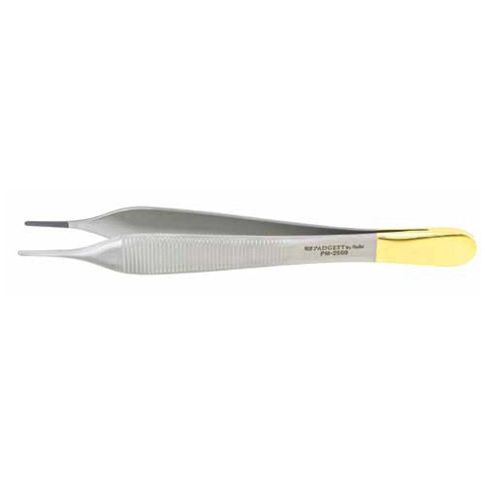 PADGETT Adson Dressing Forceps, 4-3/4" (123mm), Delicate, Tungsten Carbide, Cross-Serrated Tips. MPN: PM-2501