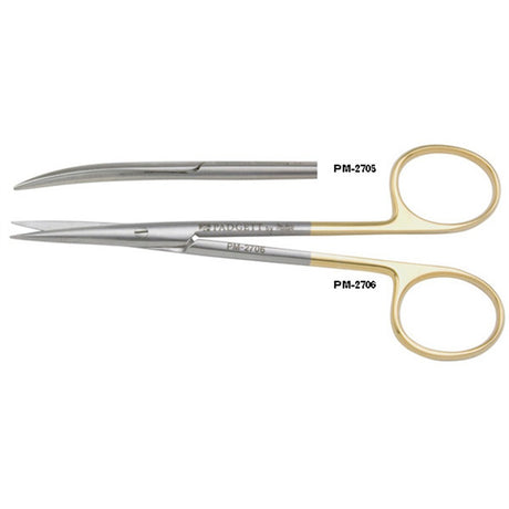 PADGETT Iris Scissors, Tungsten Carbide, 4-1/2" (113mm), Curved, Sharp/Sharp. MPN: PM-2705