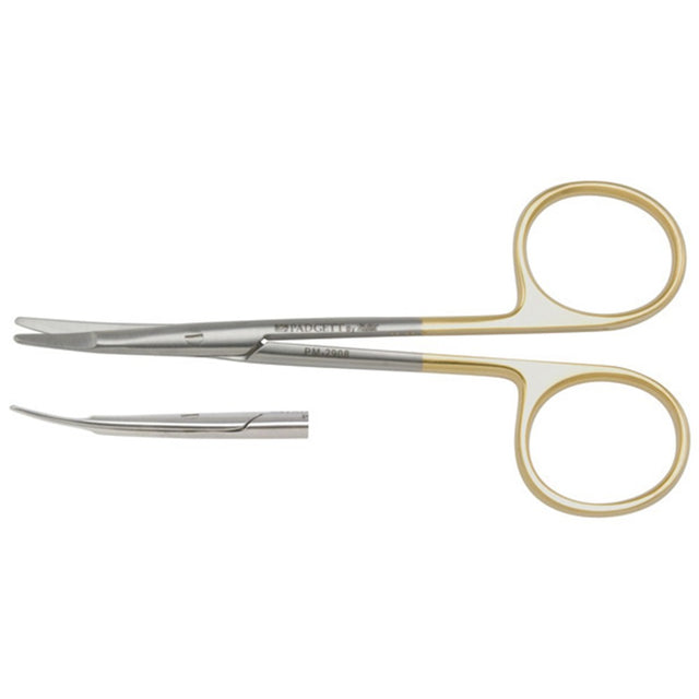 PADGETT Greenberg Par Scissors, Tungsten Carbide, Curved, 1 Serrated Blade, Length= 4-1/2" (114 mm). MPN: PM-2908
