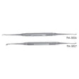 PADGETT Kleinert-Kutz Elevator & Dissector, Double-Ended, Slightly Curved Blades, Length= 7" (178 mm), Width 1= 2 mm, Width 2= 4 mm. MPN: PM-3827