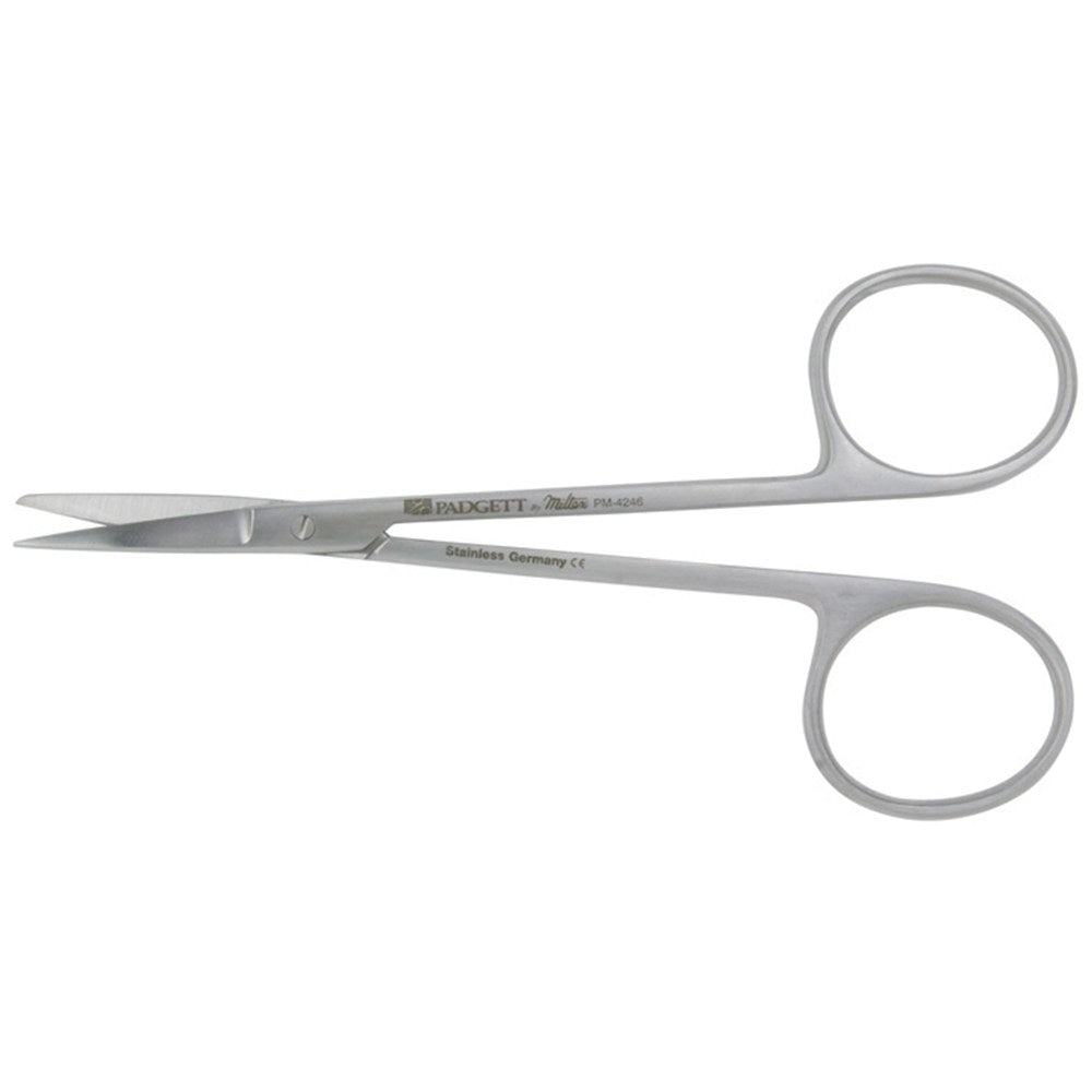 PADGETT Iris Scissors, Straight, Sharp/Blunt, Length= 4-1/2" (114 mm). MPN: PM-4246