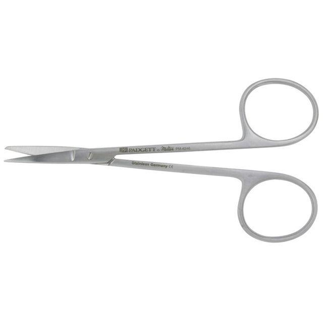 PADGETT Iris Scissors, Straight, Sharp/Blunt, Length= 4-1/2" (114 mm). MPN: PM-4246