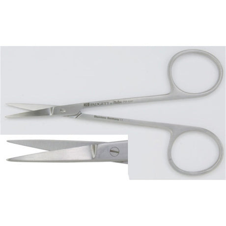 PADGETT Iris Scissors, Straight, Blunt/Blunt, Length= 4-1/2" (114 mm). MPN: PM-4247
