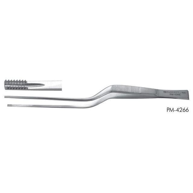 PADGETT Cushing-Brown Tissue Forceps, 8x8 Side Grasping Teeth, Bayonet Style, Length= 7-1/4" (184 mm). MPN: PM-4266