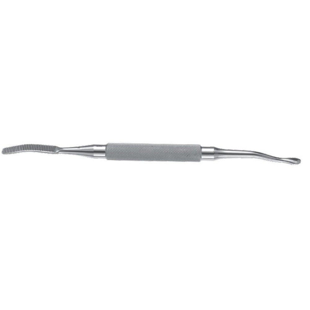 PADGETT Miller Bone File, Double-Ended, Large & Small, Reverse Cutting, Length= 7" (178 mm), Width 1= 4.8 mm, Width 2= 5.3 mm. MPN: PM-4409