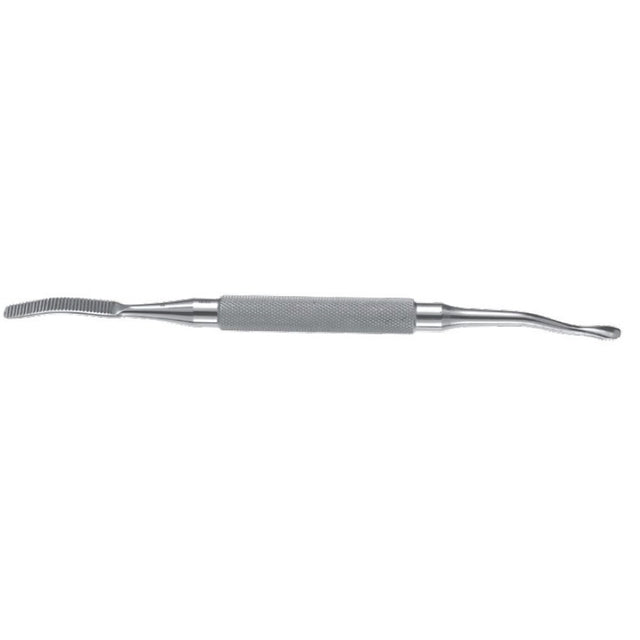PADGETT Miller Bone File, Double-Ended, Large & Small, Reverse Cutting, Length= 7" (178 mm), Width 1= 4.8 mm, Width 2= 5.3 mm. MPN: PM-4409