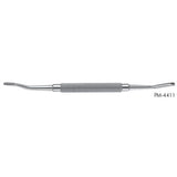 PADGETT Miller Bone File, Double-Ended, Small & Medium, Reverse Cutting, Length= 7-1/4" (184 mm), Width 1= 5.0 mm, Width 2= 4.2 mm. MPN: PM-4411