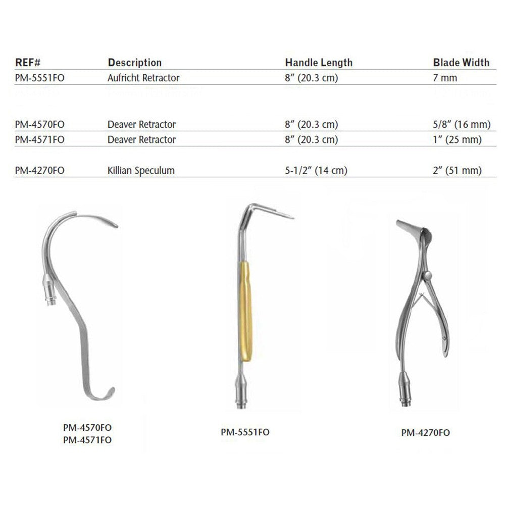 PADGETT Deaver Fiber Optic Retractor, 8-1/4" (210mm), 5/8" (16mm) Wide. MPN: PM-4570FO - Image 4