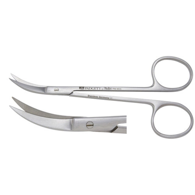PADGETT Walker Iris Scissors, 4-1/2" (113mm), Curved to Side. MPN: PM-4635