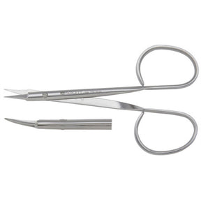 PADGETT Stitch Scissors, 3-7/8" (98mm), Curved, Sharp, Ribbon Ring Handles. MPN: PM-4639