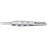 PADGETT Bishop-Harmon Iris Dressing Forceps, Serrated, Length= 3-1/4" (83 mm), Jaw= 0.6 mm. MPN: PM-4809