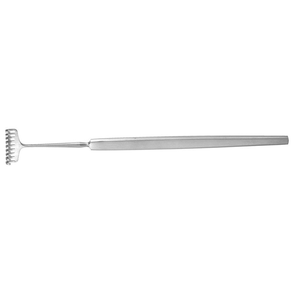 PADGETT Miller Rake Retractor, 9 Prongs, Blunt, Length= 5-1/4" (133 mm), Width= 15 mm. MPN: PM-4829