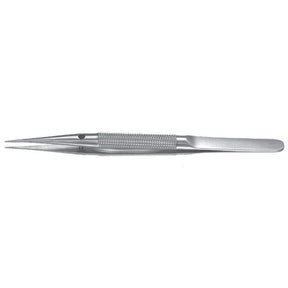 PADGETT Micro Suture Forceps, Straight with Tying Platform, 0.3 mm Wide, Length= 4-3/4" (121 mm). MPN: PM-4859