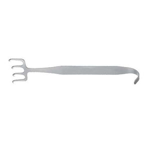 PADGETT Freeman Face Lift Retractor, 4 Sharp Offset Prongs, Length= 7" (178 mm), Width= 1-1/2" (38 mm). MPN: PM-509