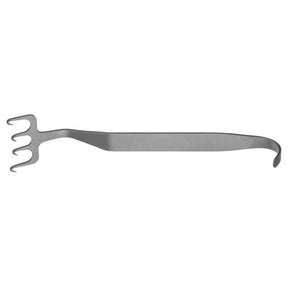 PADGETT Freeman Face Lift Retractor, Adamson Model, 4 Sharp Offset Prongs, Length= 7" (178 mm), Width= 37 mm. MPN: PM-520