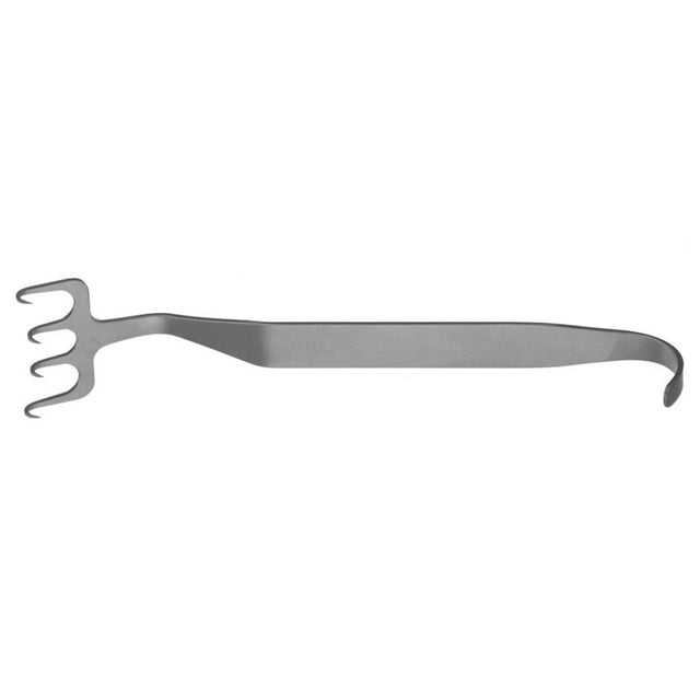 PADGETT Freeman Face Lift Retractor, Adamson Model, 4 Sharp Offset Prongs, Length= 7" (178 mm), Width= 37 mm. MPN: PM-520