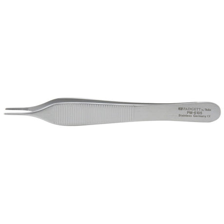 PADGETT Adson Dressing Forceps, Delicate, Cross-Serrated, Length= 4-3/4" (121 mm). MPN: PM-6105