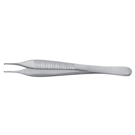 PADGETT Adson Light Touch Tissue Forceps (Narrow Handles), Delicate, 1x2 Teeth & Smooth Tying Platform, Length= 4-3/4" (121 mm). MPN: PM-6129