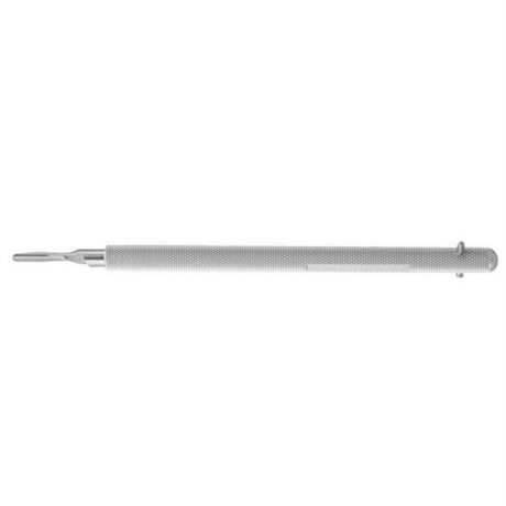 PADGETT Novark Knife Handle, #3 Round, Aluminum, Gold Plate, Length= 6" (152 mm), Blade Size= 110-15c. MPN: PM-650