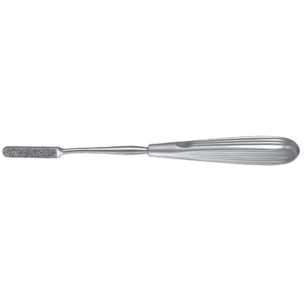 PADGETT Peet-Cottle Nasal Rasp, Flat, Straight, Diamond Coated, Length= 8" (203 mm), Width= 9 mm. MPN: PM-7411