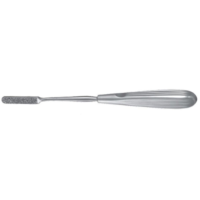 PADGETT Peet-Cottle Nasal Rasp, Flat, Straight, Diamond Coated, Length= 8" (203 mm), Width= 9 mm. MPN: PM-7411