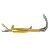 PADGETT TBTS-Style Retractor, Fiber Optic, with Suction Port, 3-1/2" (90mm) x 1-1/8" (30mm) Blade, with Teeth. MPN: PM-898FO