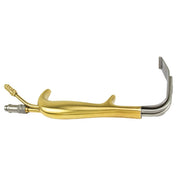PADGETT TBTS-Style Fiber Optic Retractor, Suction Port Without Teeth, Length= 9" (229 mm), Blade= 90 x 24 mm (LxW). MPN: PM-901FO