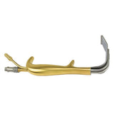 PADGETT TBTS-Style Fiber Optic Retractor, Suction Port Without Teeth, Length= 9" (229 mm), Blade= 90 x 30 mm (LxW). MPN: PM-902FO