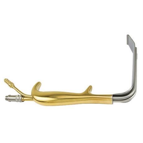 PADGETT TBTS-Style Fiber Optic Retractor, Suction Port Without Teeth, Length= 9" (229 mm), Blade= 150 x 30 mm (LxW). MPN: PM-903FO