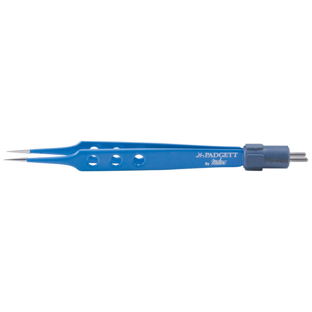 PADGETT Jeweler's Bipolar Forceps, Length= 4-1/2" (114 mm), Tip= Needle. MPN: PM-9420