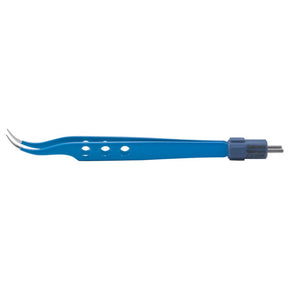 PADGETT Jeweler's Bipolar Forceps, Length= 4-3/4" (121 mm), Tip= Curved 0.5 mm. MPN: PM-9425