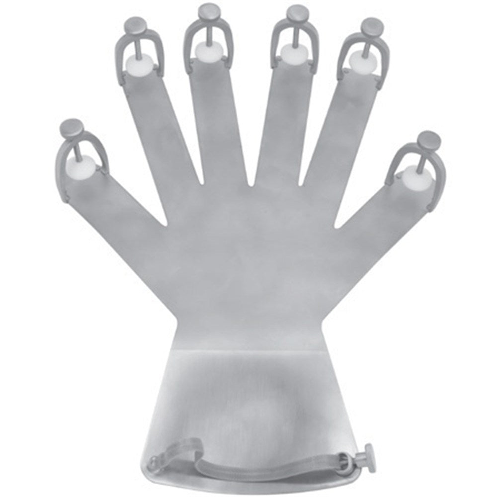 PADGETT Hand Fixation Device, Left/Right, Stainless Steel, w/Adjustable Finger & Wrist Restraints, 11-1/2" (29.2cm) x 9-1/8" (23.2cm). MPN: PM-961
