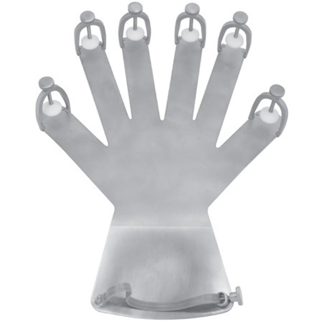 PADGETT Hand Fixation Device, Left/Right, Stainless Steel, w/Adjustable Finger & Wrist Restraints, 11-1/2" (29.2cm) x 9-1/8" (23.2cm). MPN: PM-961