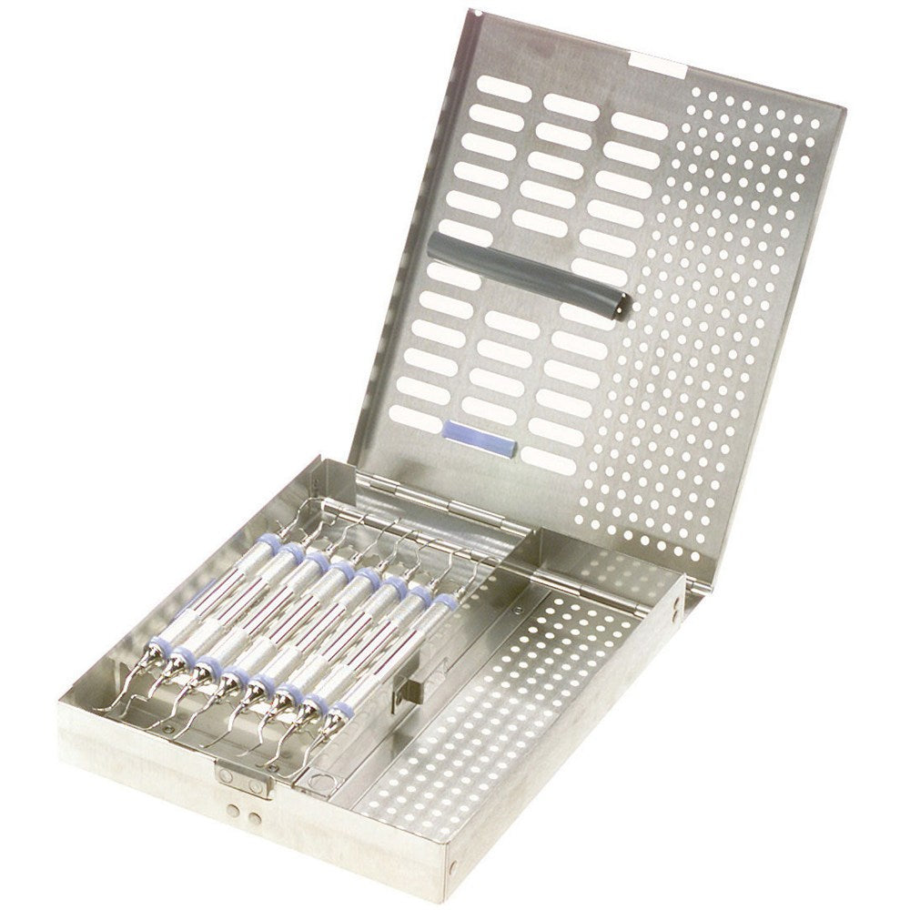 MILTEX Standard 8 Cassette, 6 3/4 x 8 1/8 x 11/8 (inches), 171 x 206 x 29 (mm). MPN: STDSTAT8