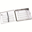 MILTEX Standard 814 Cassette with 14 Rack, 6 3/4 x 8 1/8 x 11/8 (inches), 171 x 206 x 29 (mm). MPN: STDSTAT814