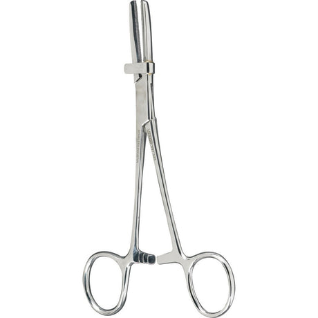 MILTEX VANTAGE US Pattern Tube Occluding Forceps, 6" (151mm), straight with guard, serrated jaws. MPN: V97-585