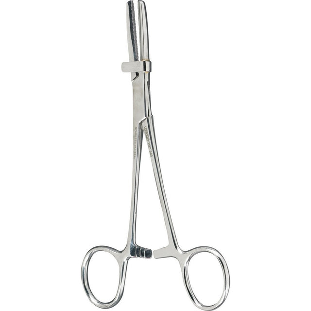 MILTEX VANTAGE US Pattern Tube Occluding Forceps, 6" (151mm), straight with guard, serrated jaws. MPN: V97-585