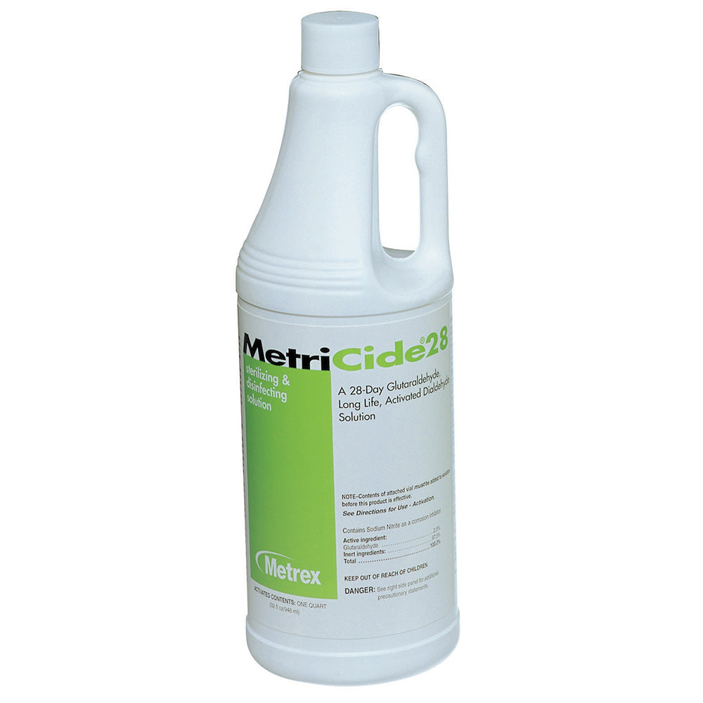 METREX MetriCide 28 High Level Disinfecting Solution, 1 Quart Bottle. MPN: 10-2805