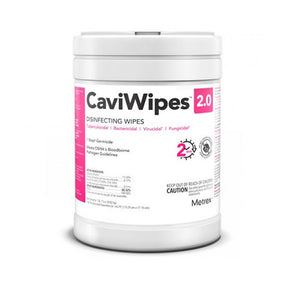 CaviWipes 2.0 Disinfecting Wipes, 160 wipes/canister, (6" x 6.75"), 12 canisters/cs. MPN: 14-1100