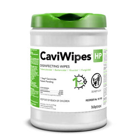 METREX CaviWipes HP Disinfecting Towelettes, 6" x 6.75", 160 Wipes per Canister, 12 can/cs. MPN: 16-1100