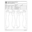 Hand Screening Forms for use with Touch-Test Sensory Evaluators. MPN: NC12750-1