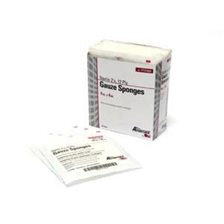 Pro Advantage Gauze Sponge, 2s, 4" x 4", 12-Ply, Sterile. MPN: P157025