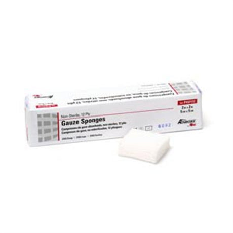 Pro Advantage Gauze Sponge, 2" x 2", 12-Ply, Non-Sterile. MPN: P157112